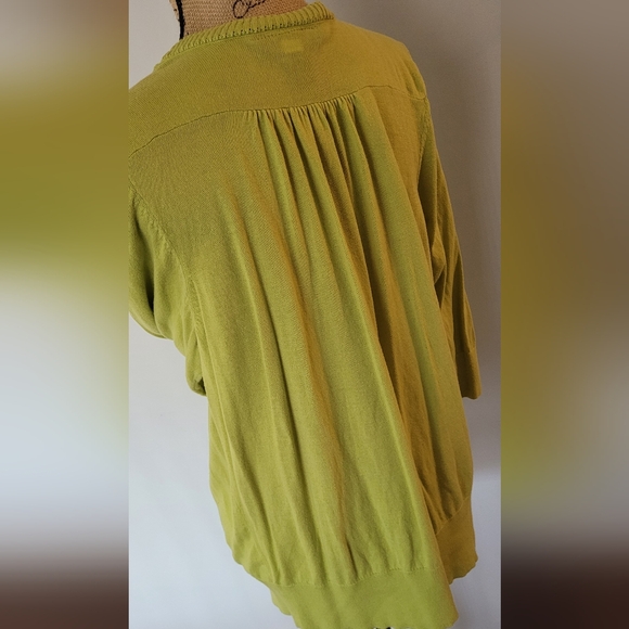 Lime Green Cardigan - Picture 4 of 4
